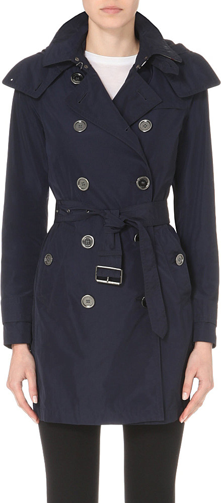 Lyst - Burberry The Balmoral Technical Taffeta Trench Coat in Blue
