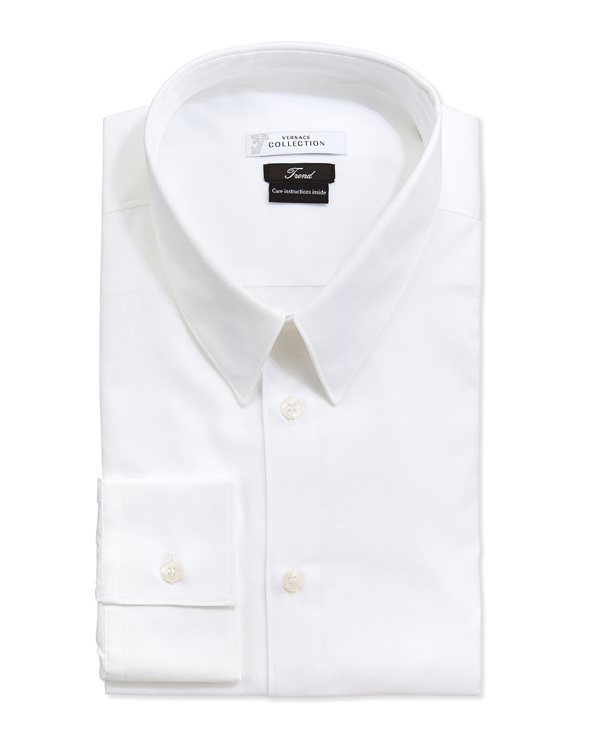 Versace Trend Fit Dress Shirt in White for Men | Lyst
