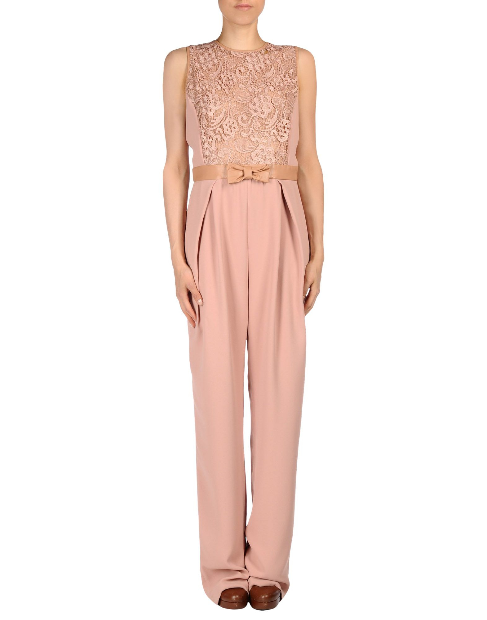 beige jumpsuit