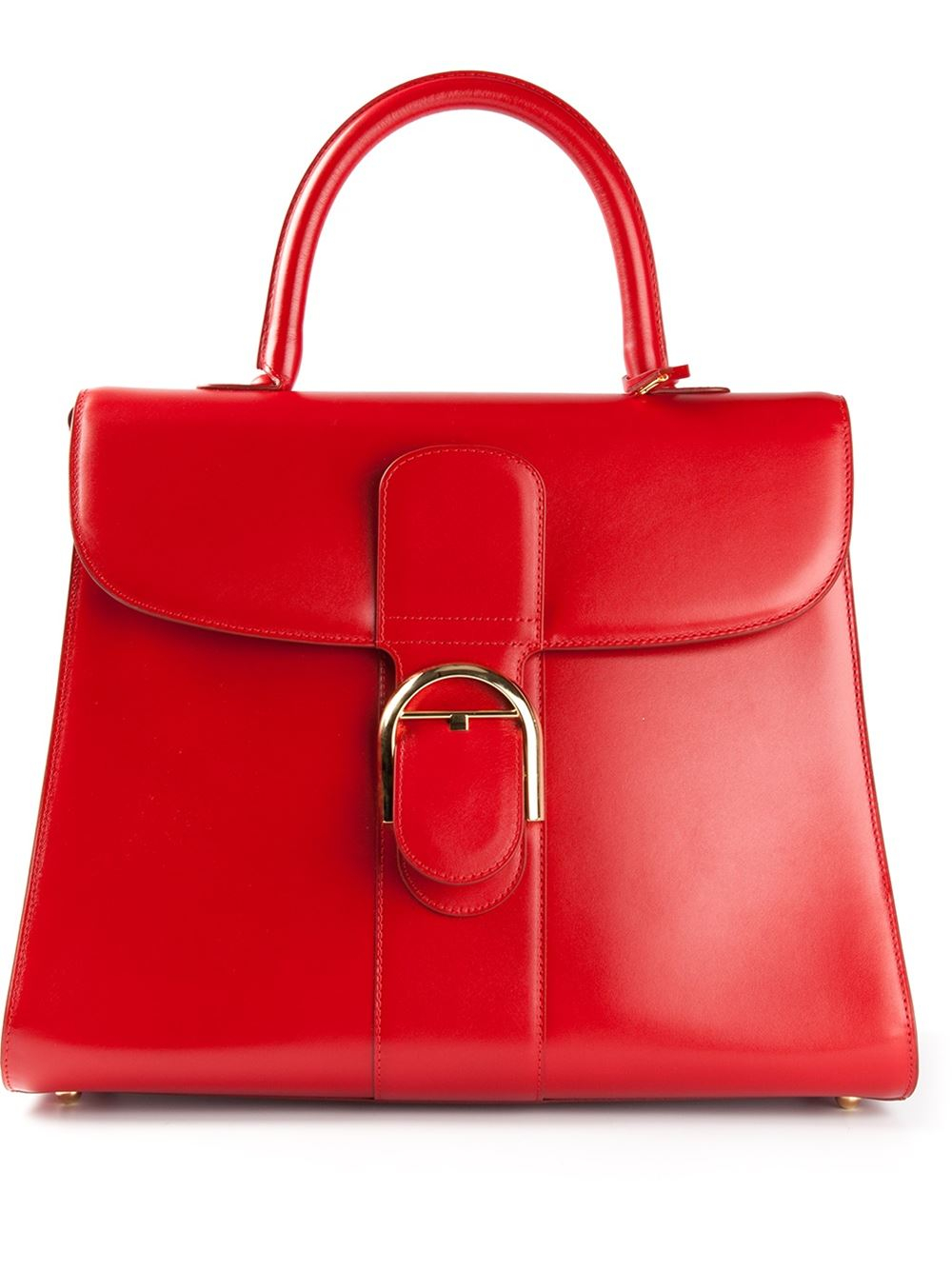 Delvaux "Le Brillant" Tote Bag in Red | Lyst