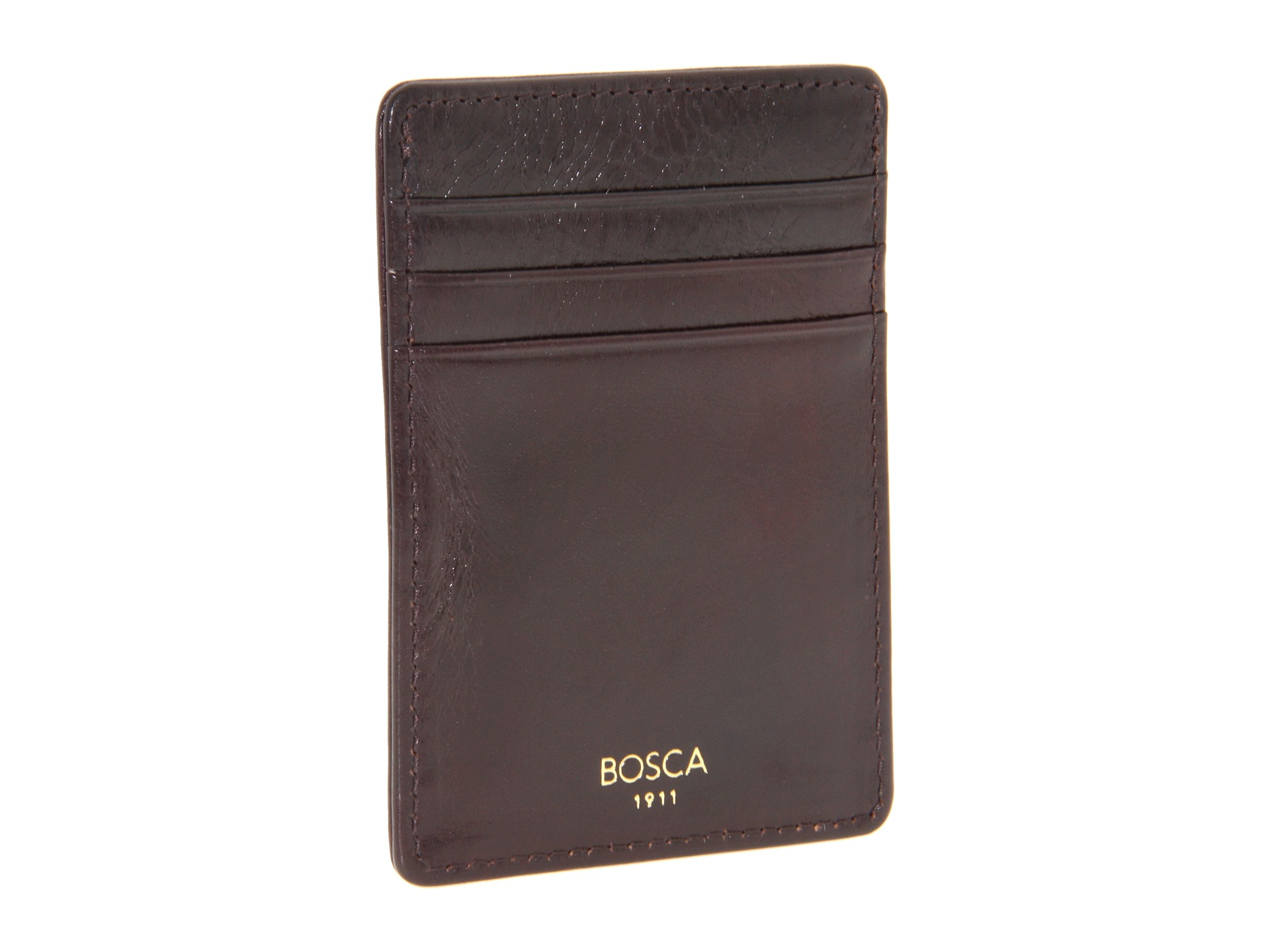 Bosca Old Leather Collection - Deluxe Front Pocket Wallet in Brown for ...