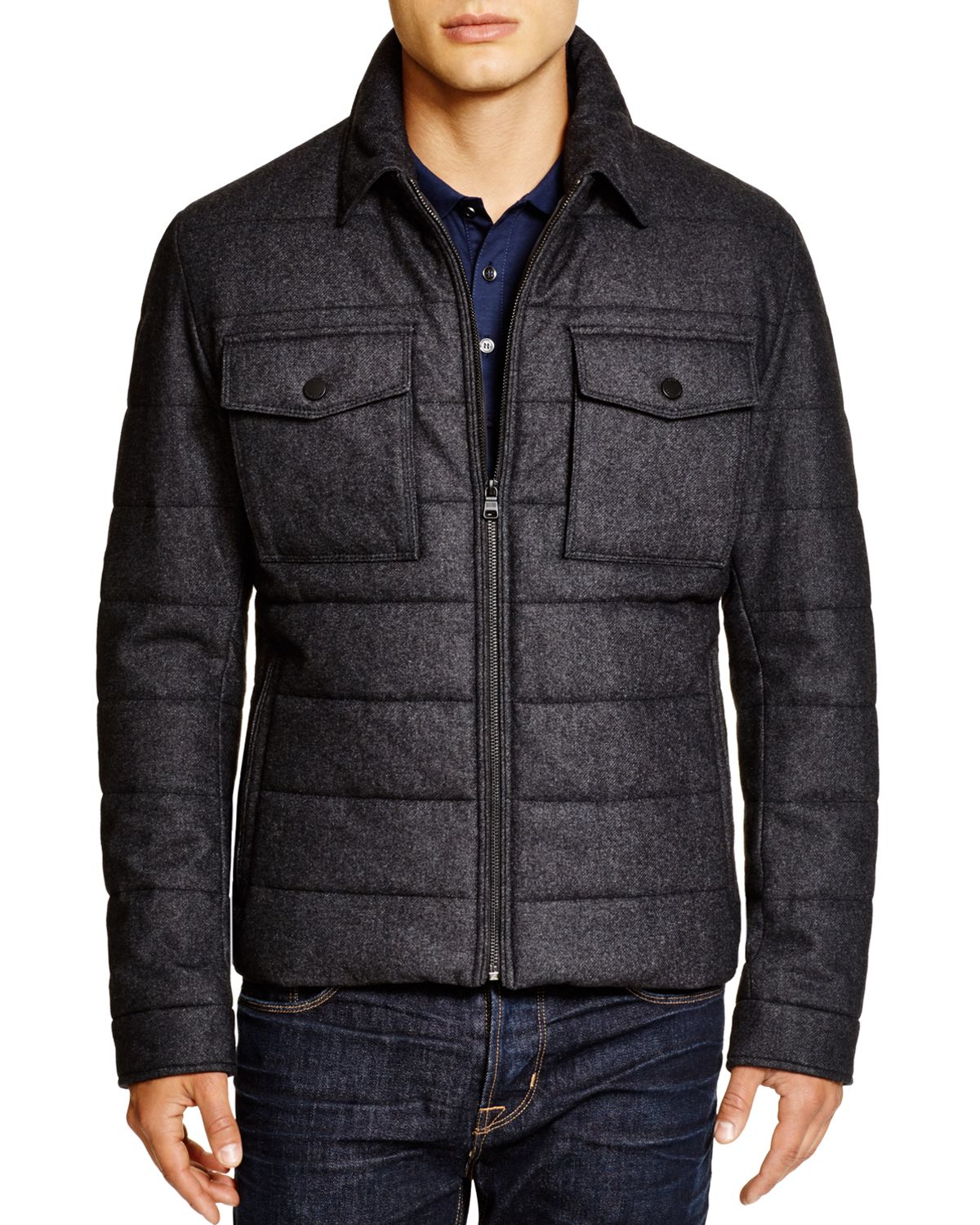 Lyst Boss Cormac Wool Puffer Jacket Bloomingdale's Exclusive in