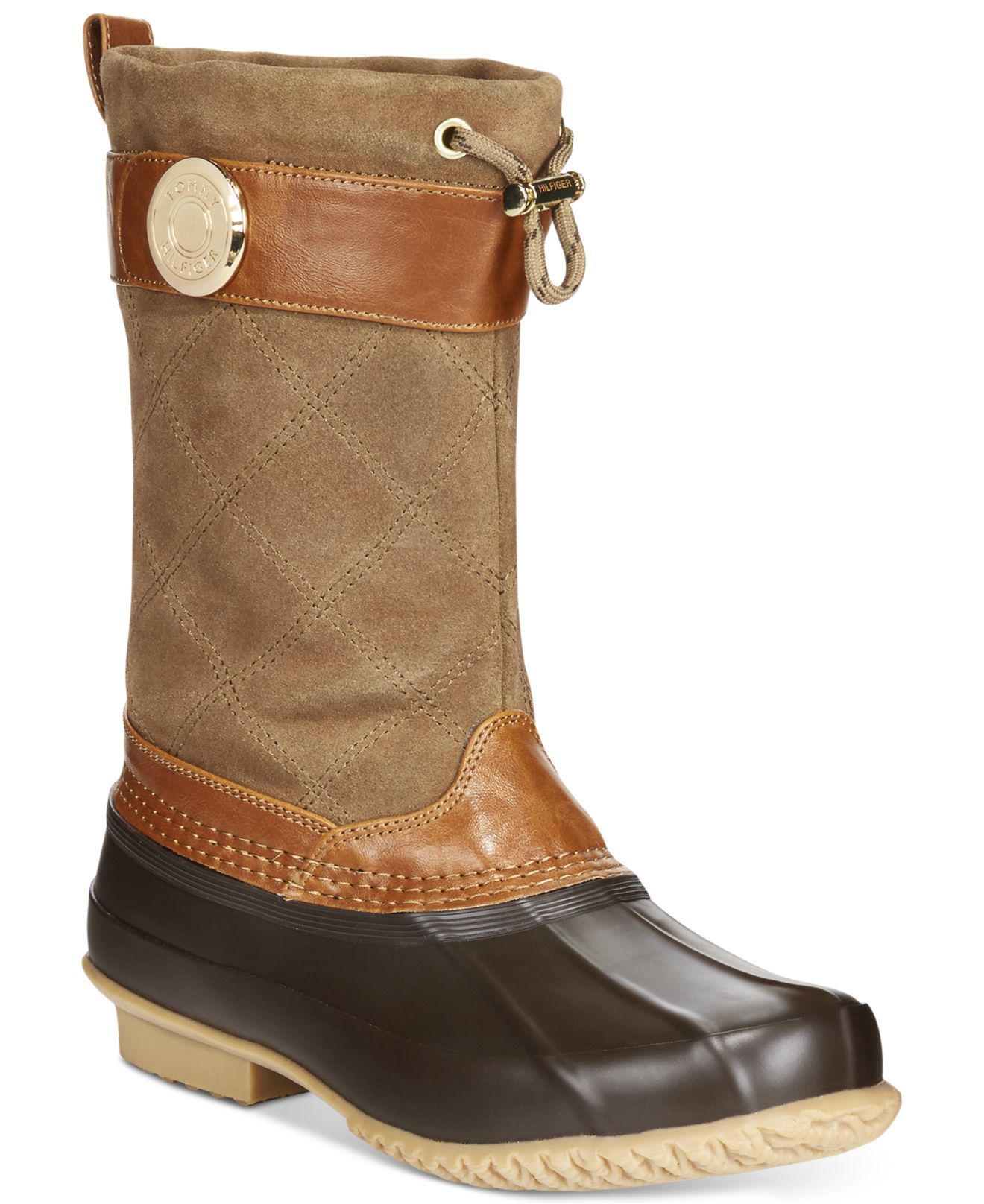 Tommy hilfiger Women's Arcadia Duck Boots in Brown (OTTER SUEDE/TAUPE)