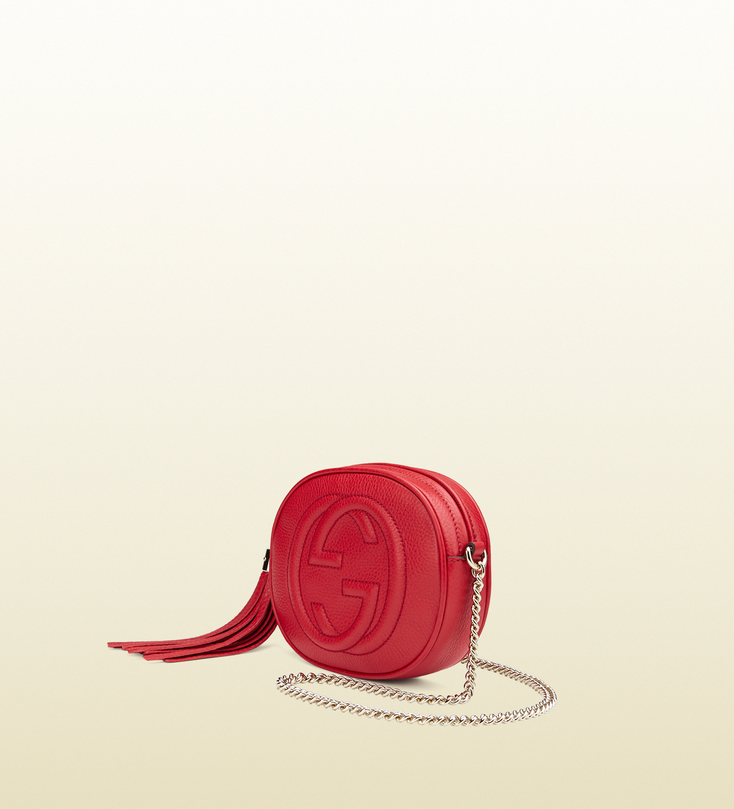 gucci soho chain bag red