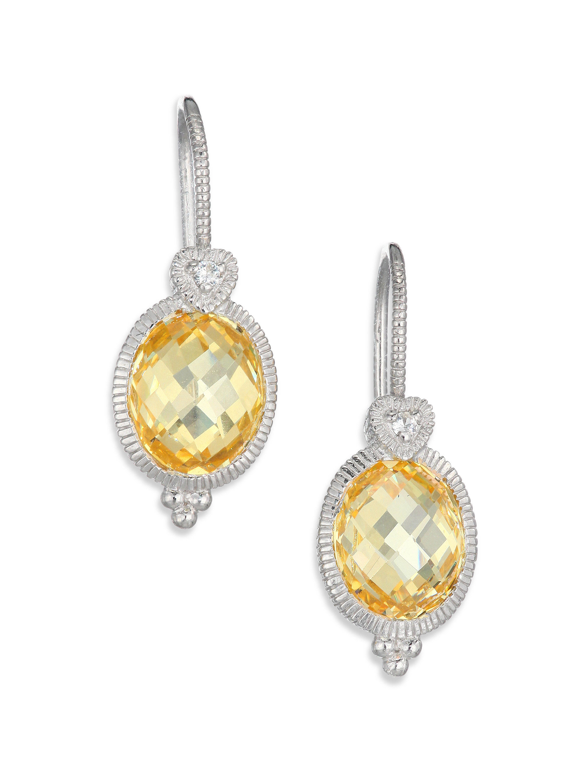Lyst Judith Ripka La Pee Canary Crystal White Shire Gallery