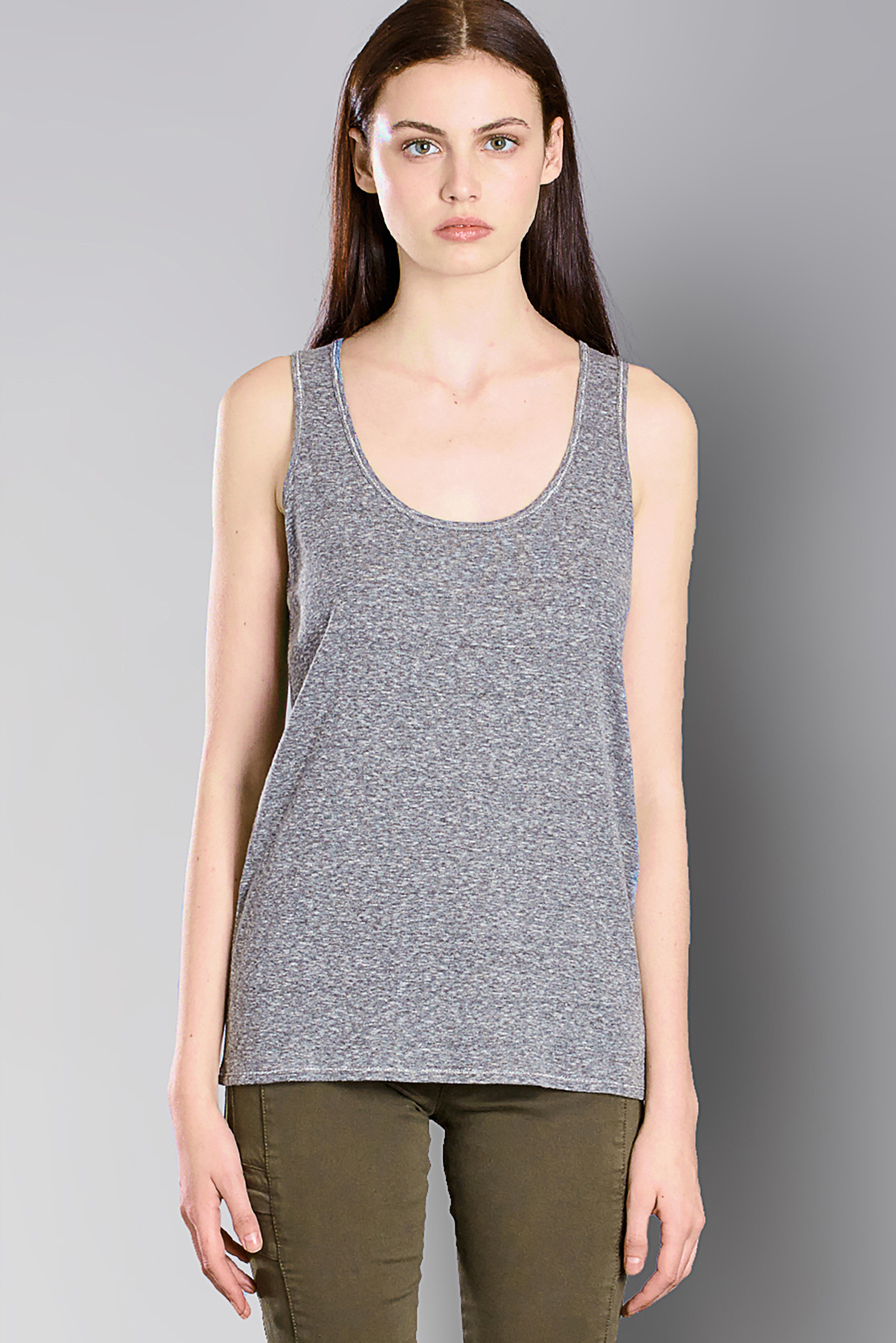 Zapa Sleeveless Top in Gray | Lyst