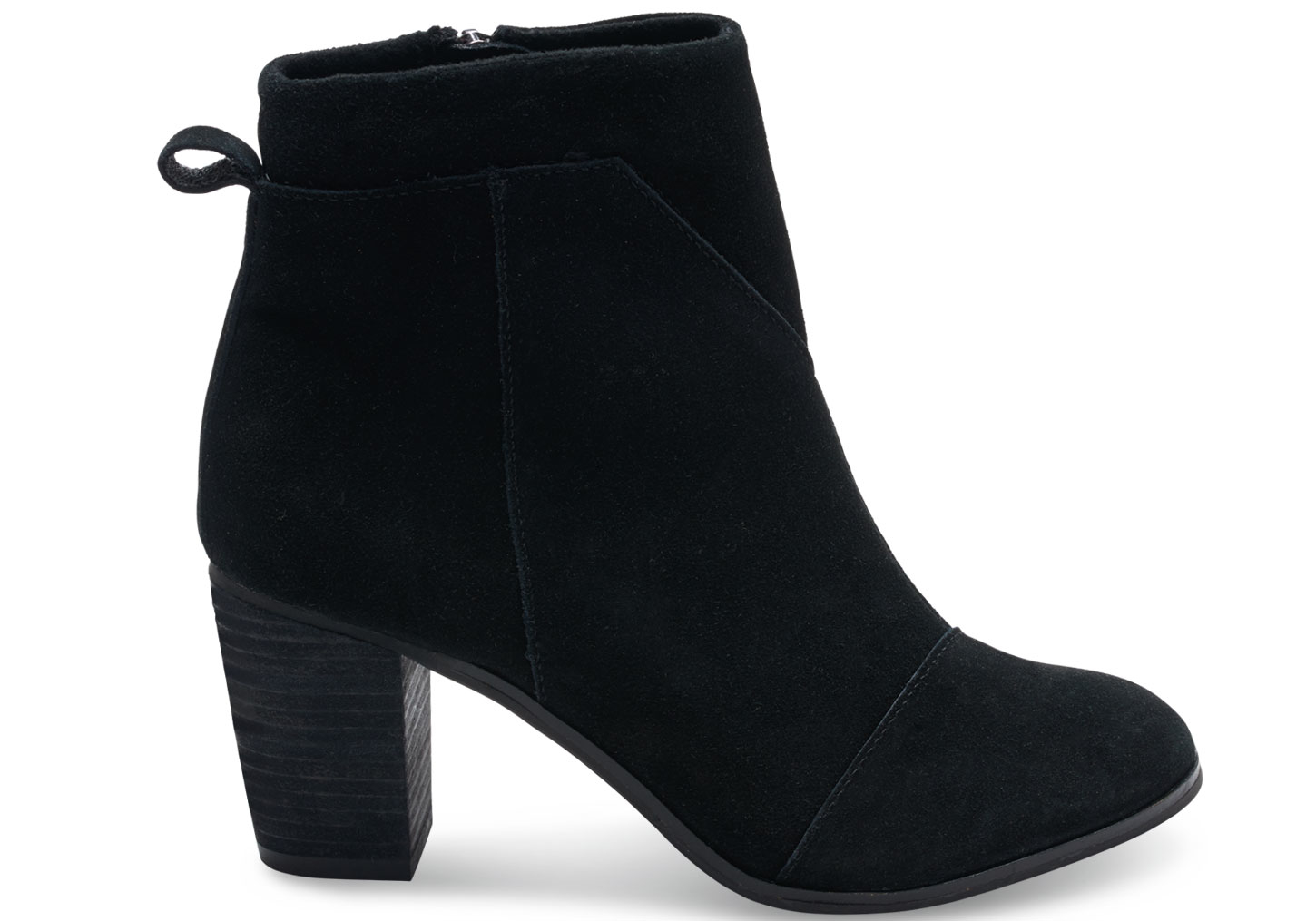 Toms Black Suede Women's Lunata Booties in Black | Lyst