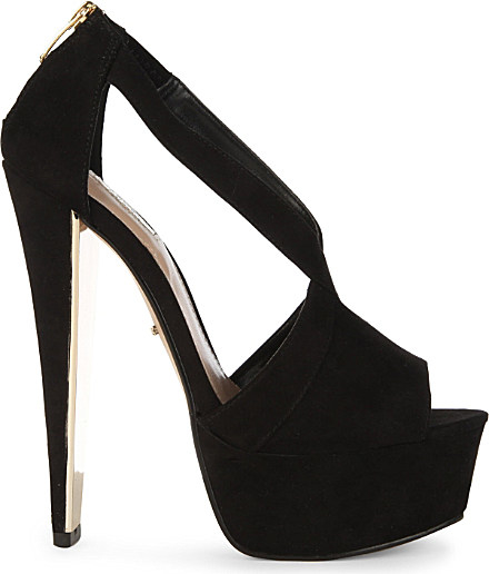 carvela black heeled sandals