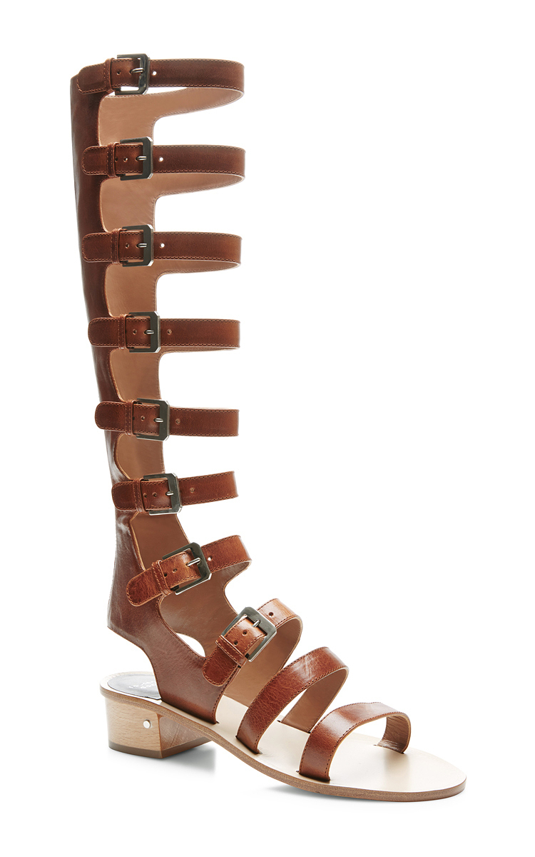 Lyst - Laurence Dacade Halle Tall Leather Gladiator Sandals in Brown