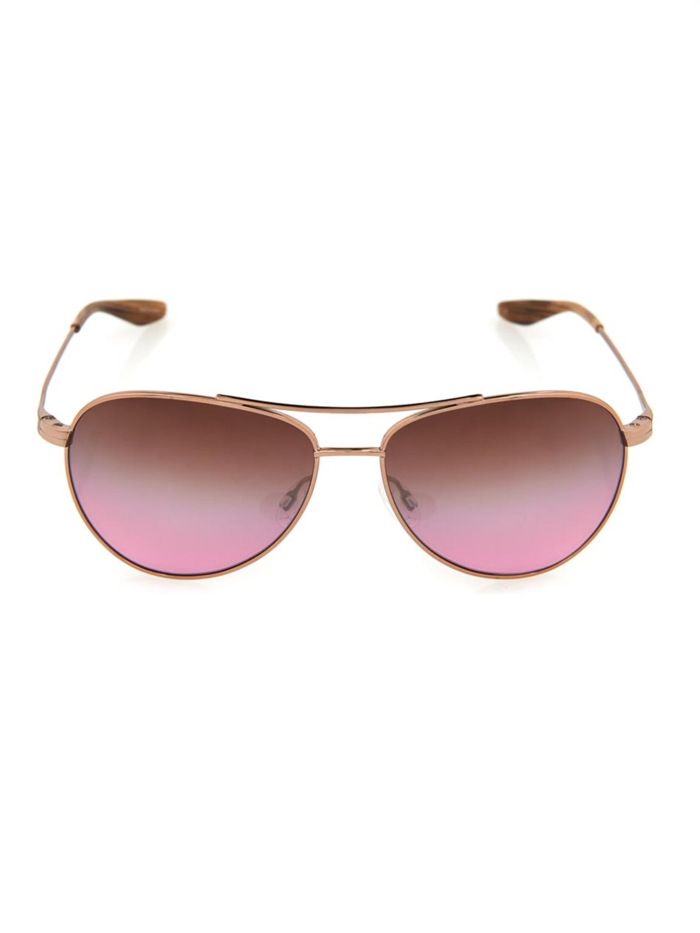 Barton Perreira Lovitt Aviator Style Sunglasses In Pink Lyst 8484