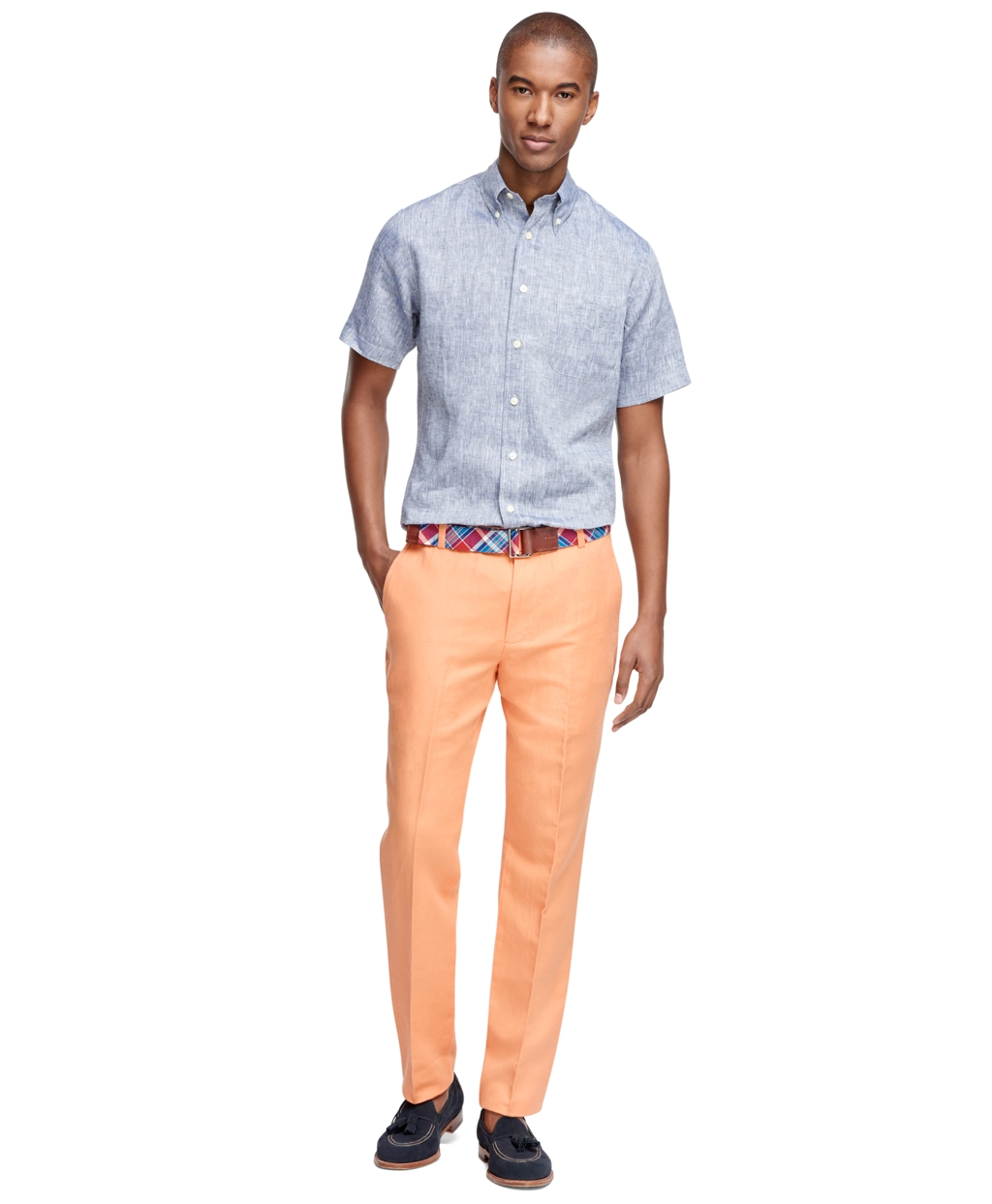 brooks brothers linen pants