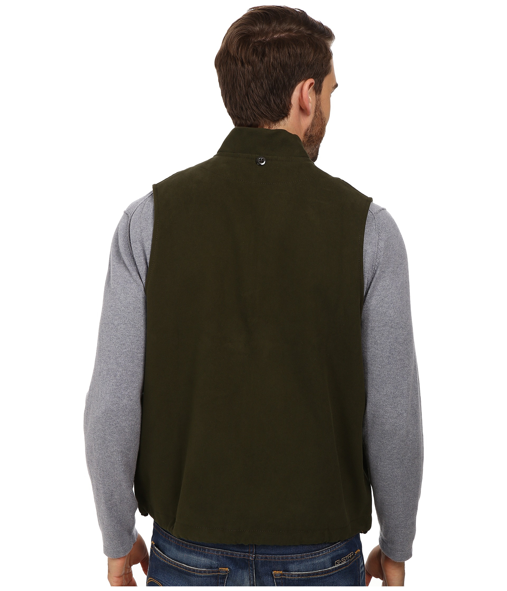 Filson Moleskin Vest/Liner in Green Lyst