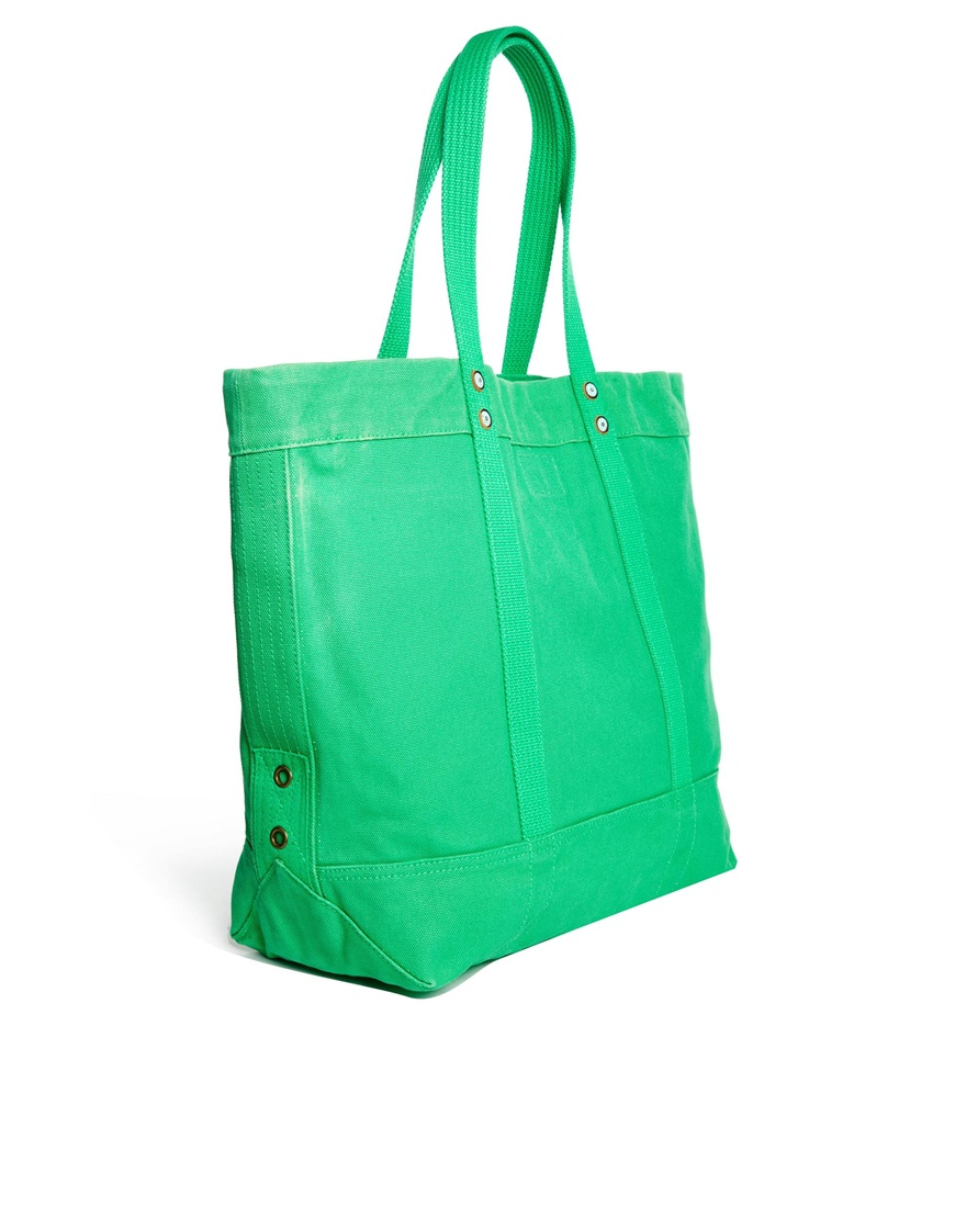 Polo ralph lauren Tote Bag in Green | Lyst