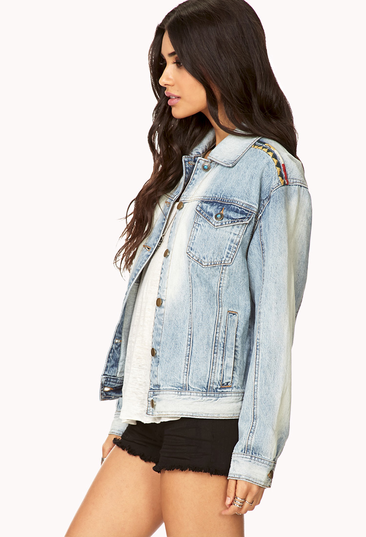 forever 21 light denim jacket
