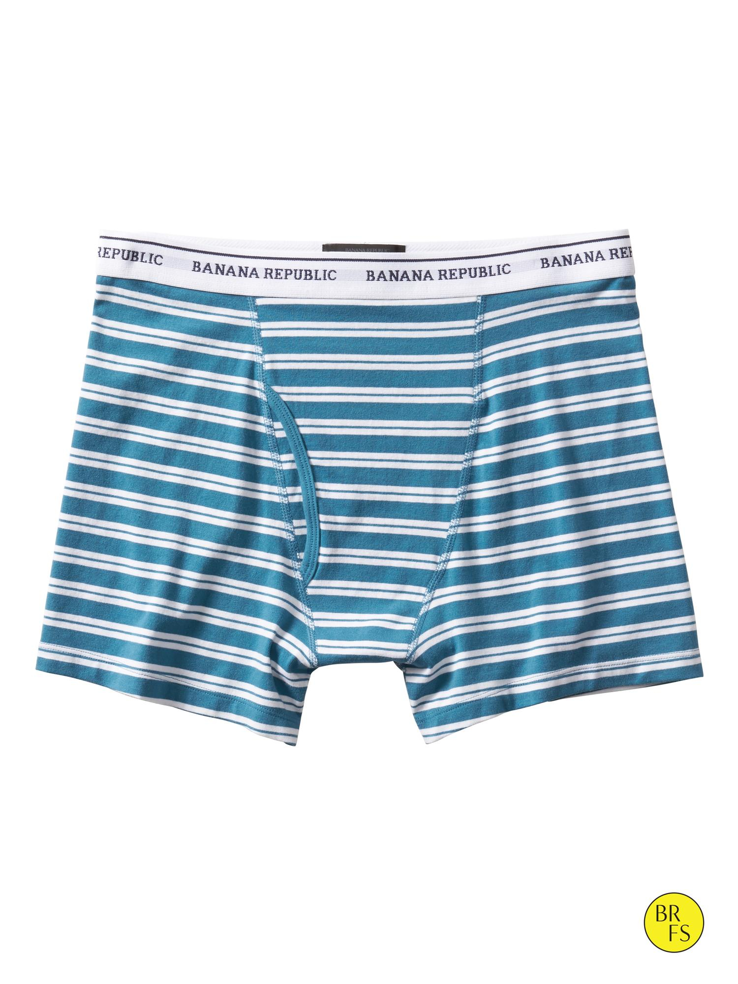Banana republic Factory DoubleStripe Boxer Brief in Blue for Men