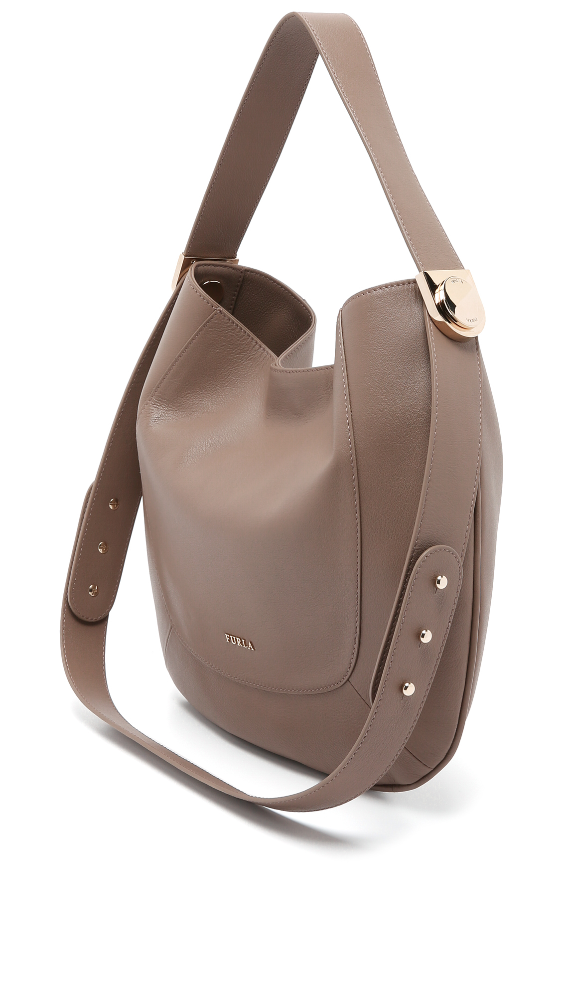 Lyst Furla Luna Hobo Bag in Brown