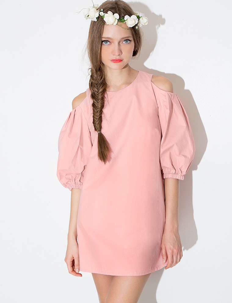 Lyst Pixie Market Blush Babydoll Dress in Pink