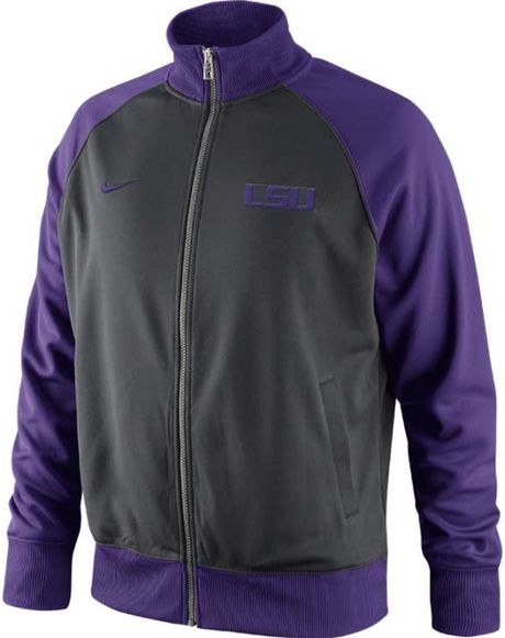 Nike Mens Lsu Tigers Fashion Track Jacket in Purple for Men (Anthracite ...