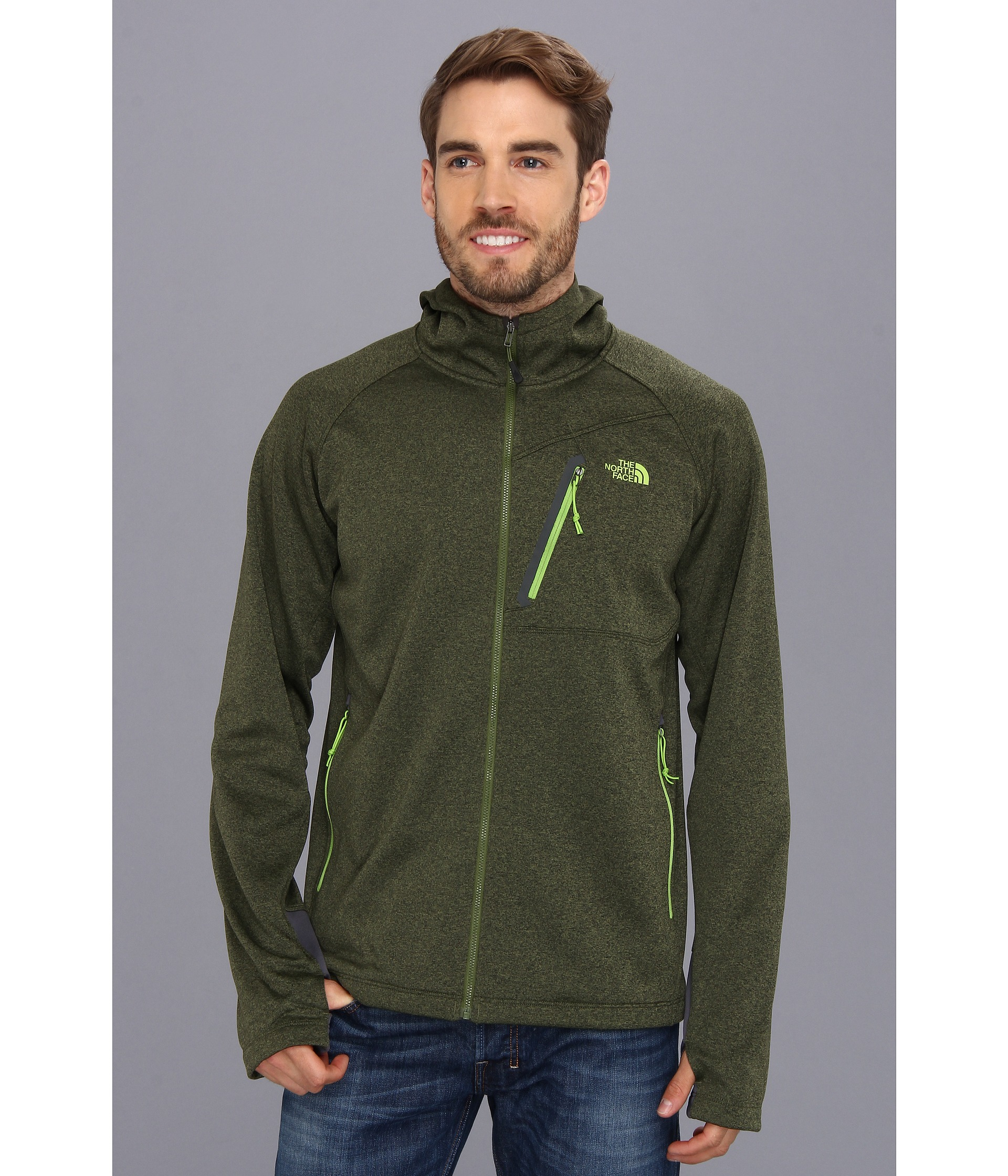 north face mens hoodie canyonland heather