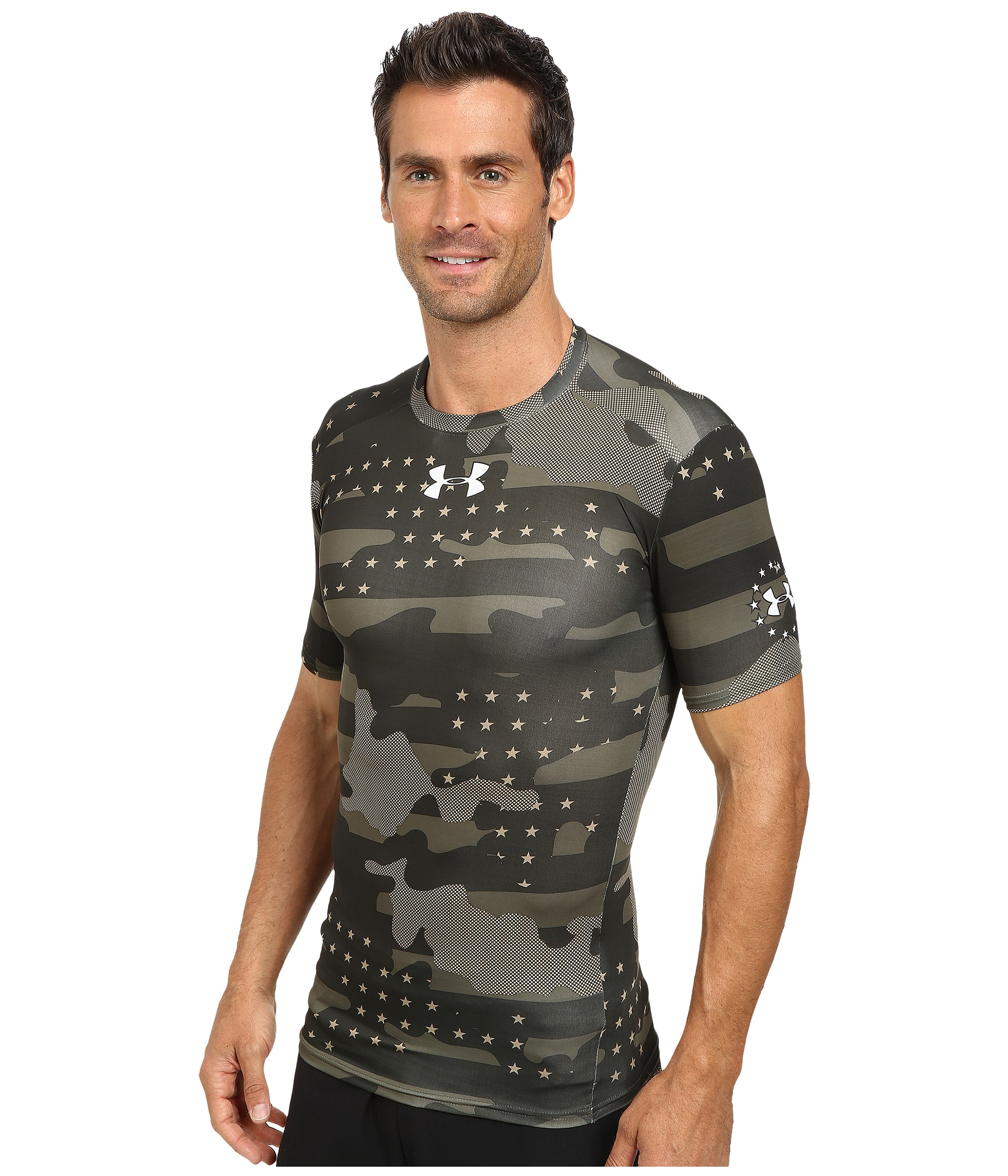 Lyst Under Armour Ua Alter Ego Freedom Camo S/S Compresion Shirt in