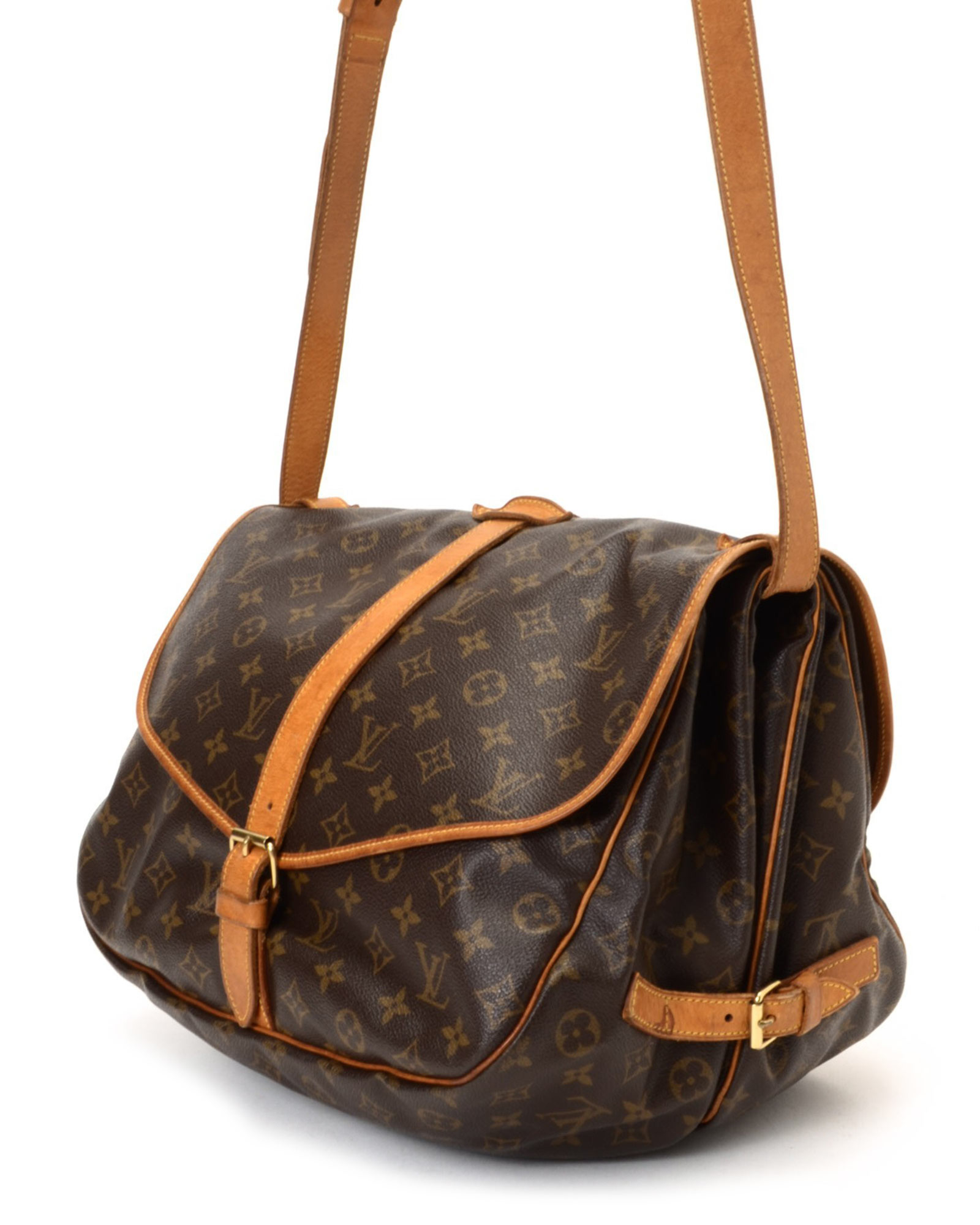 Lyst - Louis Vuitton Messenger Bag - Vintage in Brown