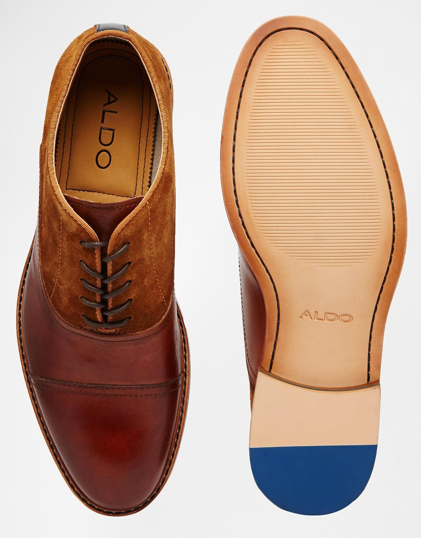 Lyst - ALDO Villers Suede Leather Shoes in Natural for Men
