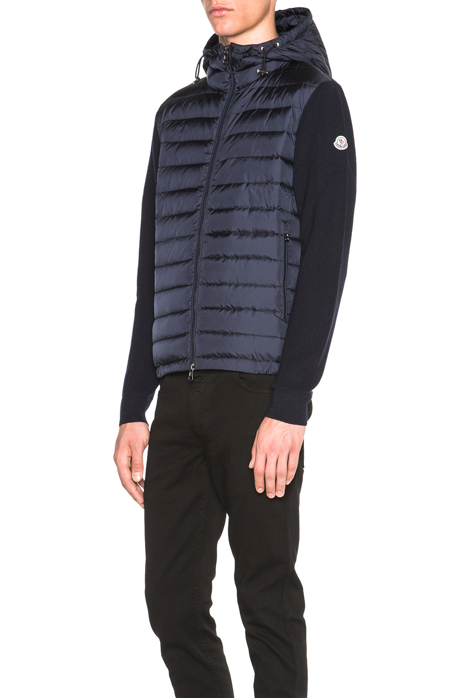 Moncler Men s Cardigan Hoodie  in Blue Lyst