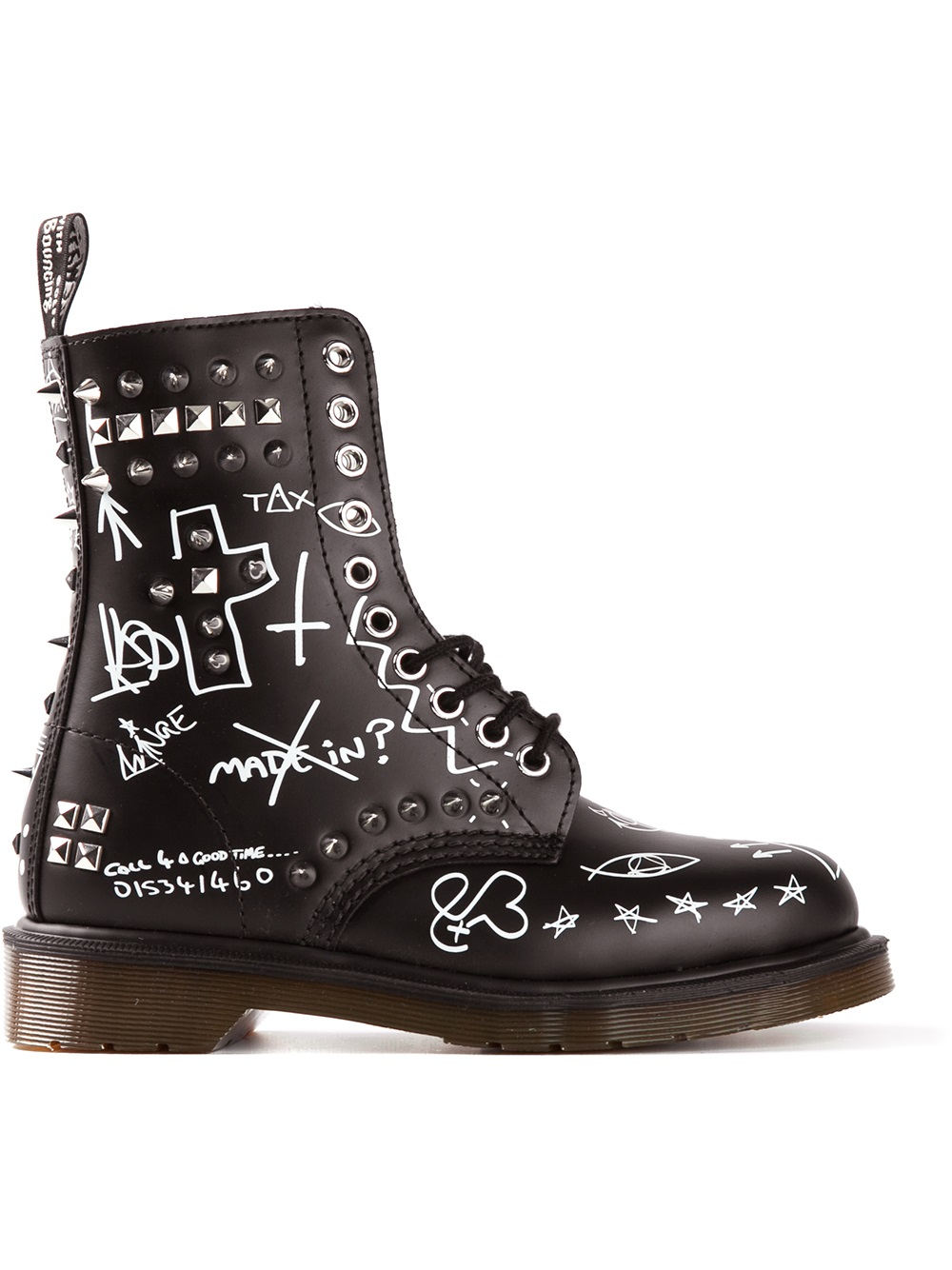  Dr  martens  Graffiti Print Boot  in Black Lyst