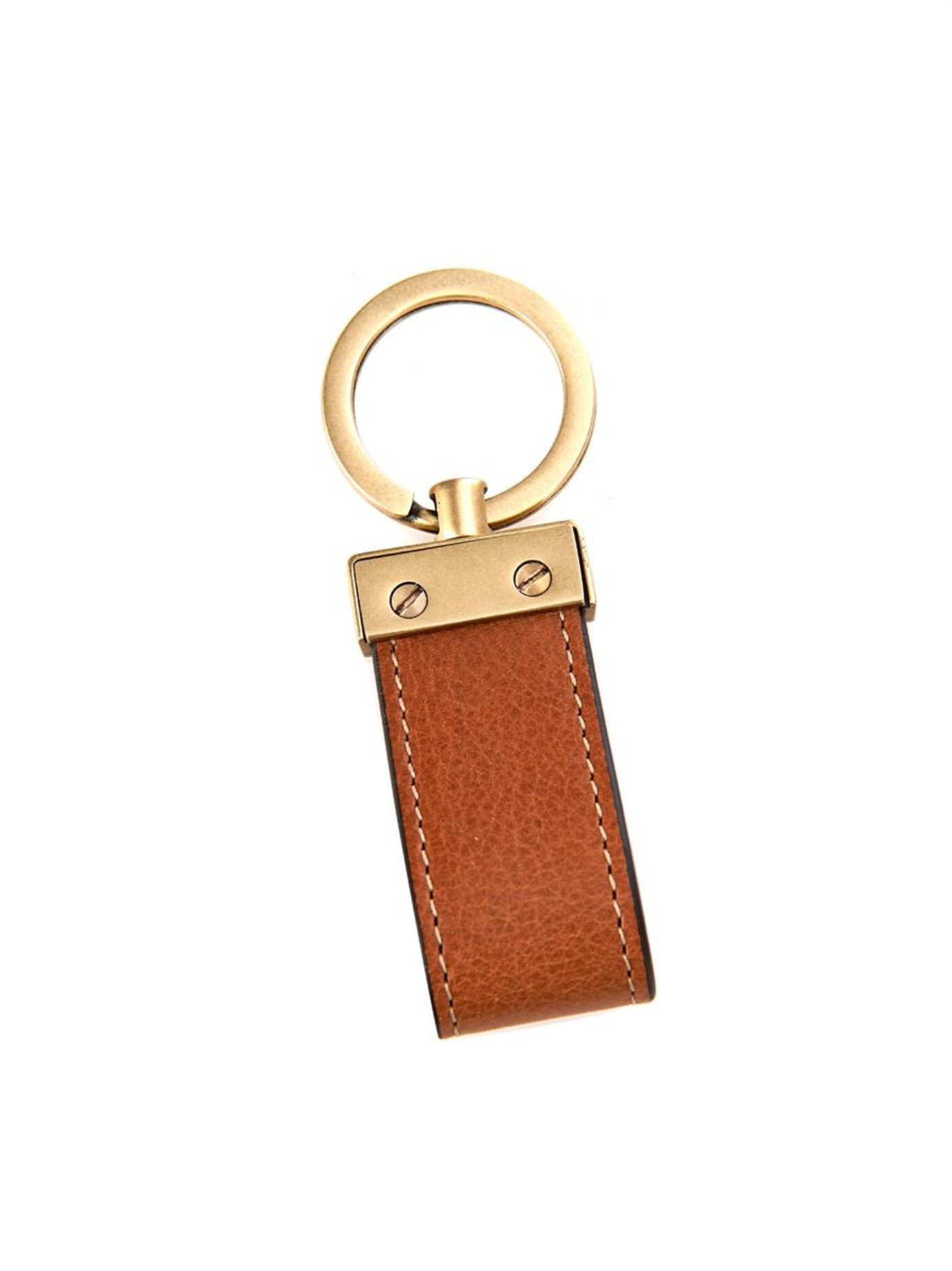 Lyst - Mulberry Leather Loop Key Ring in Brown for Men