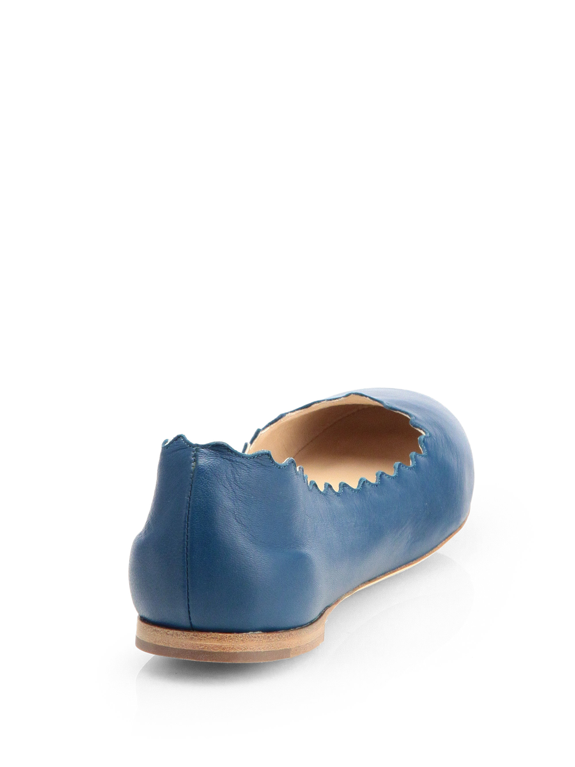 chloe scalloped flats