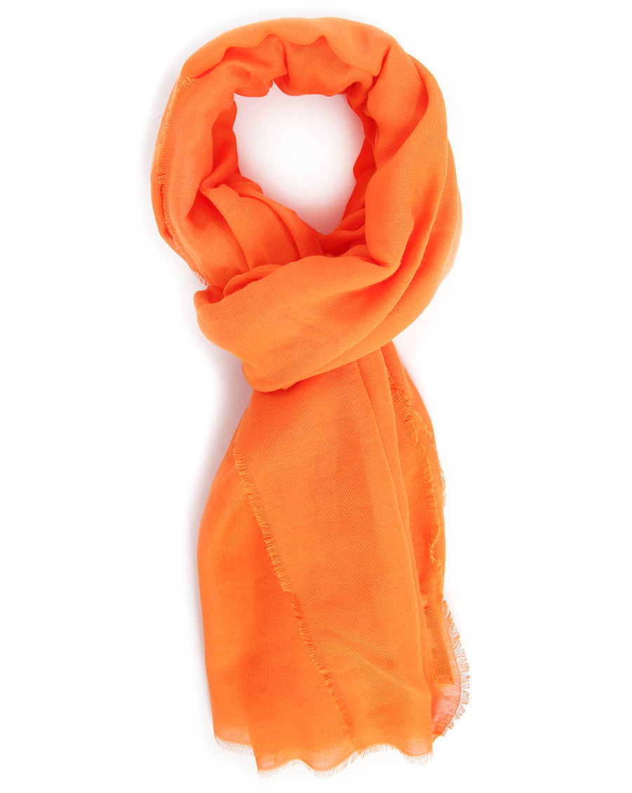 Lacoste Orange Scarf In Orange Lyst