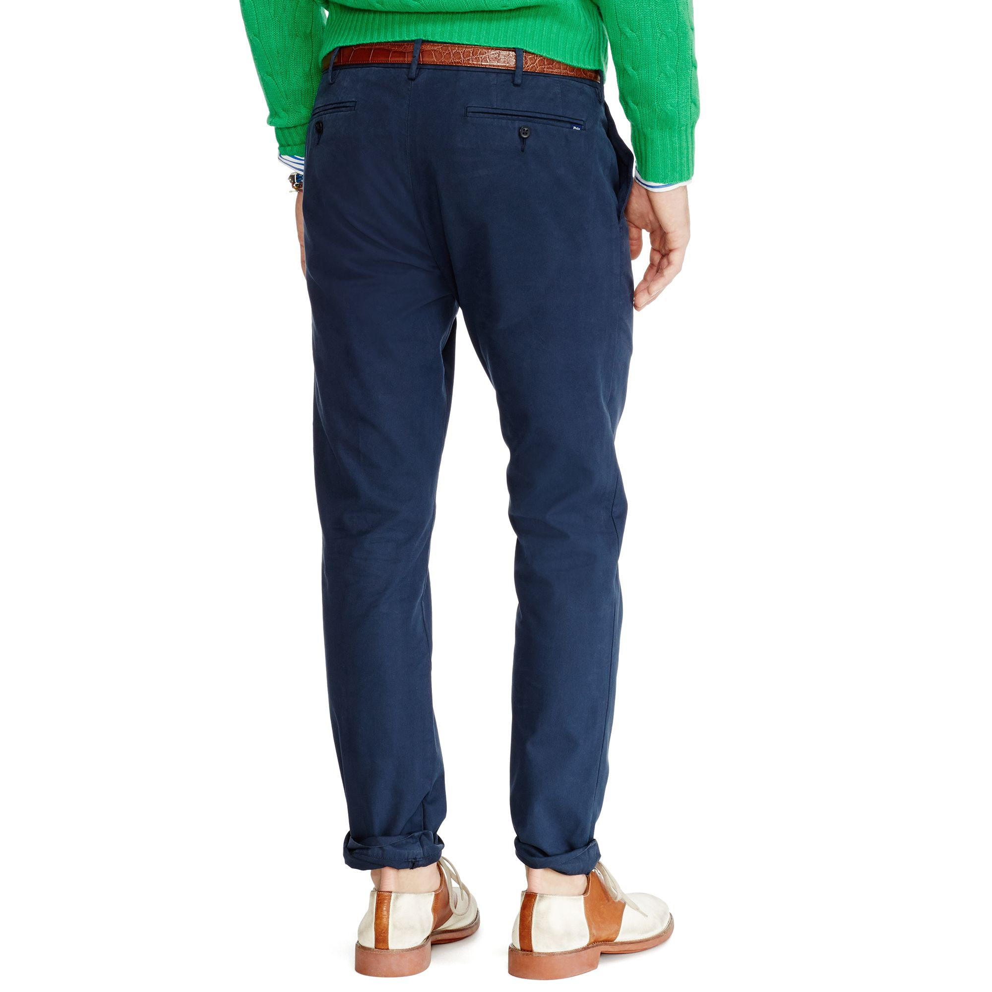 ralph lauren slim fit chinos navy