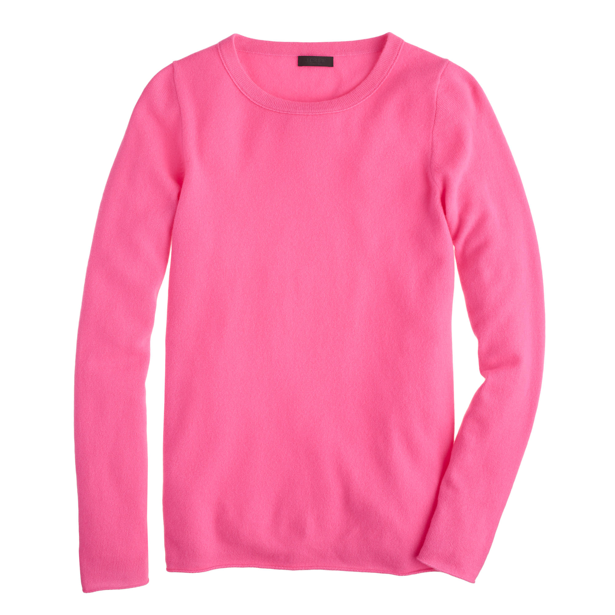 J.crew Italian Cashmere Long-sleeve T-shirt in Pink | Lyst