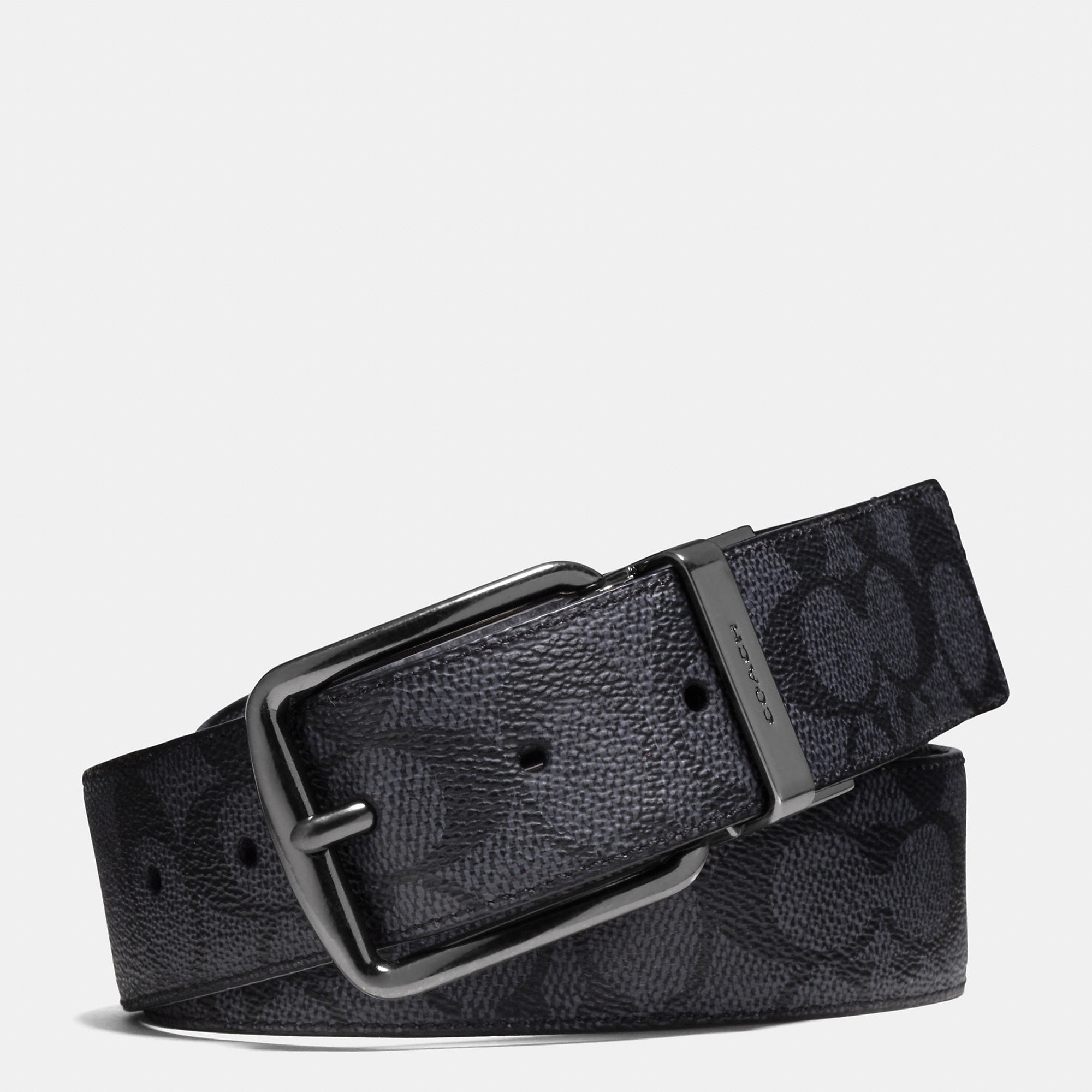 Coach Wide Harness Cut-to-size Reversible Signature Belt in Gray for ...