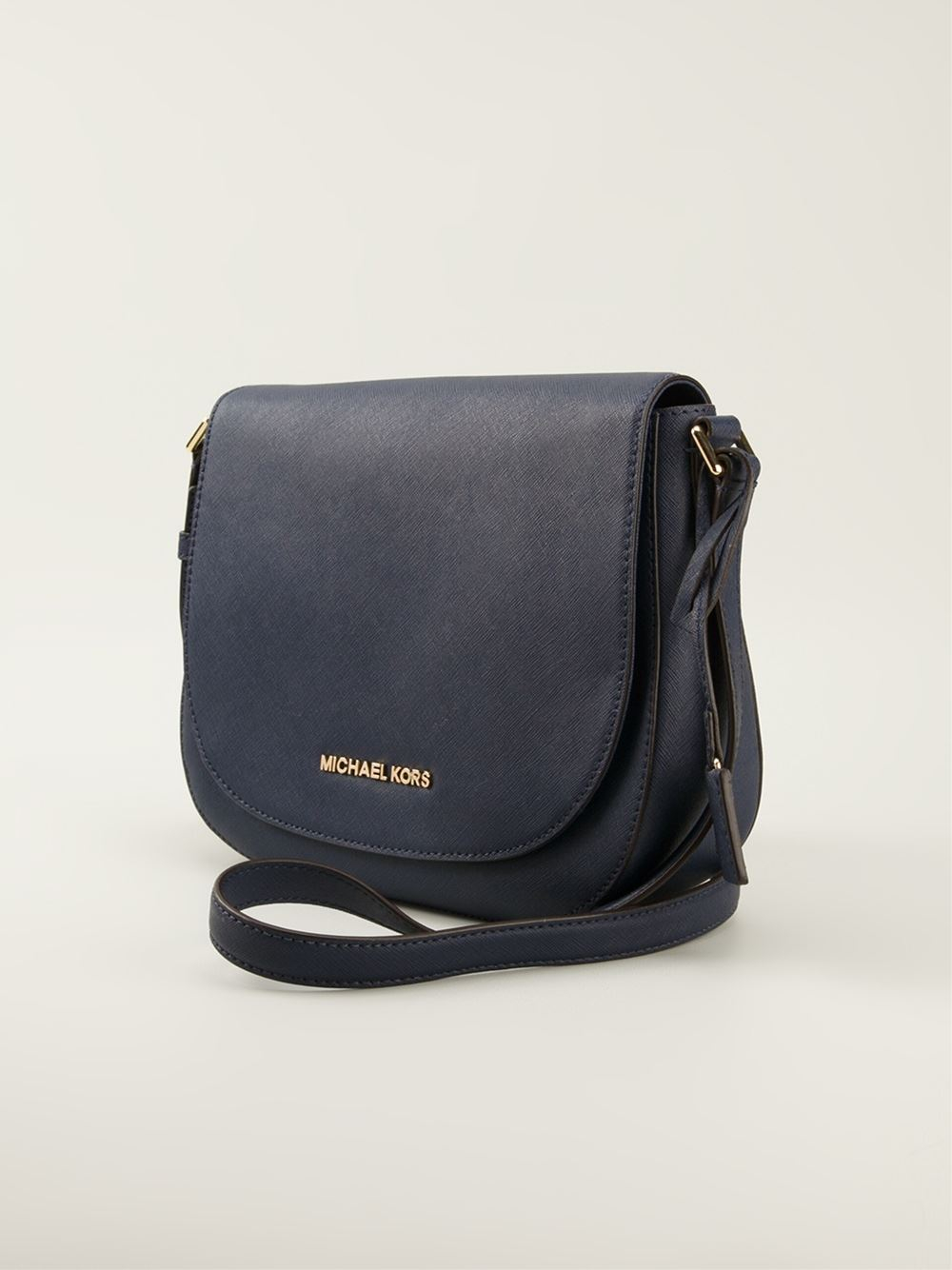 Lyst Michael Michael Kors Hamilton Messenger Bag in Blue