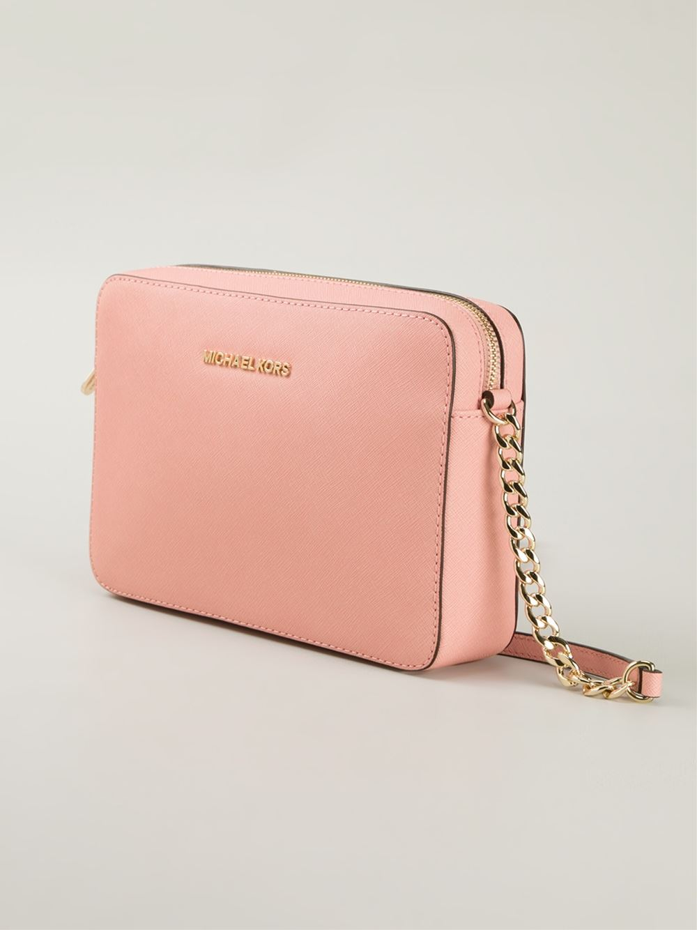 MICHAEL Michael Kors Jet Set Travel Cross-Body Bag in Pink - Lyst