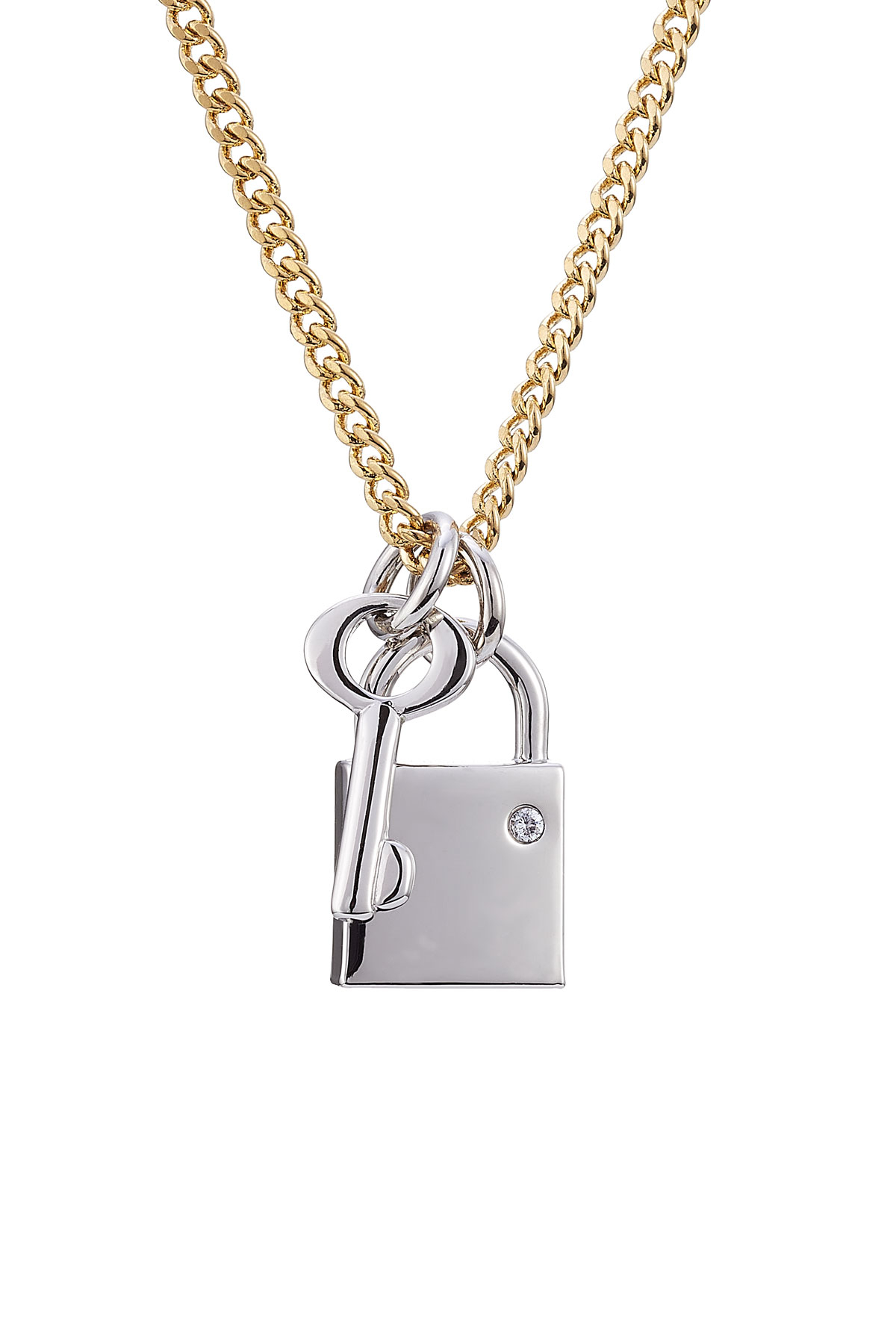 Lyst - Marc by marc jacobs Lock & Key Necklace - Multicolor in Metallic