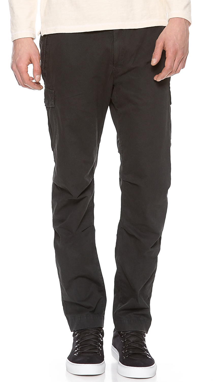 Stone island Tapered Fit Cargo Pants in Gray for Men | Lyst
