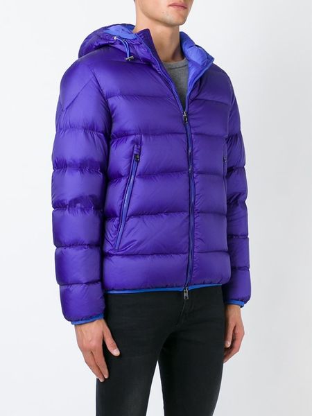 Moncler Hooded Padded Jacket in Pink for Men (PINK & PURPLE) | Lyst