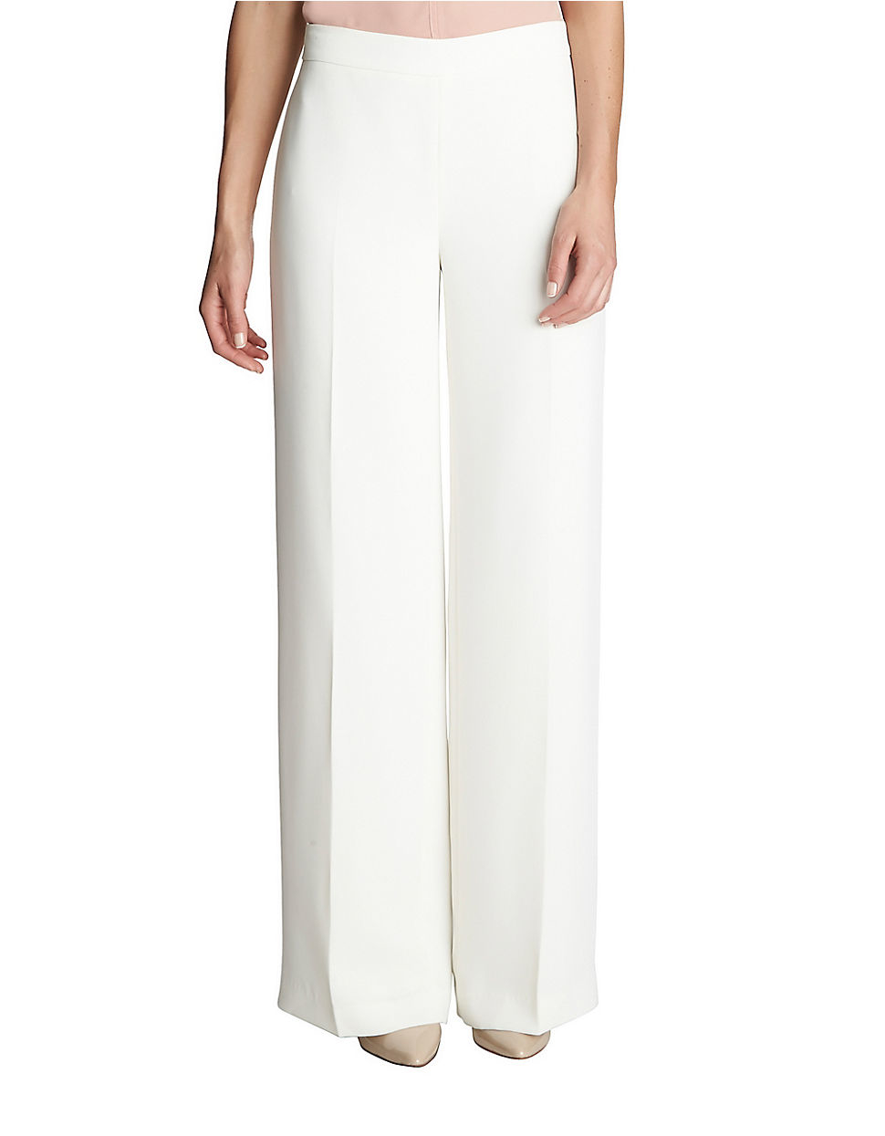 Lyst - Cece by cynthia steffe Wide-leg Dress Pants in Natural