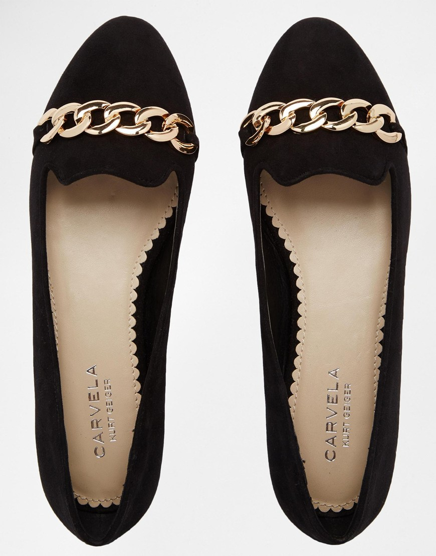 carvela black and gold heels