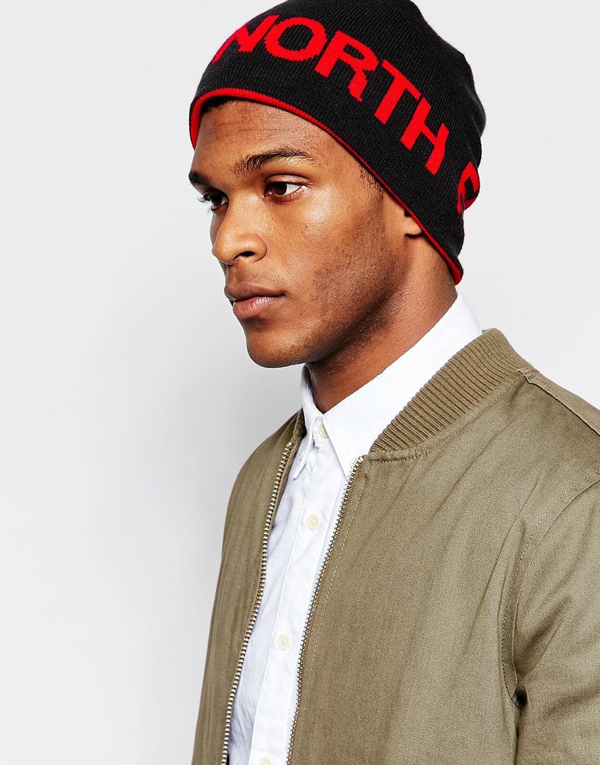 north face beanie reversible