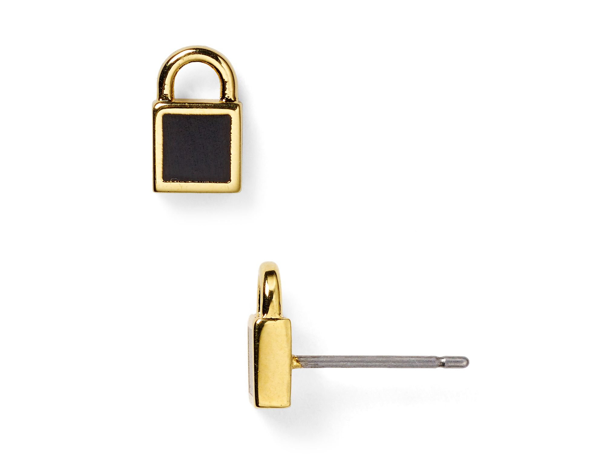 Marc by marc jacobs Lockin Padlock Stud Earrings in Metallic Lyst