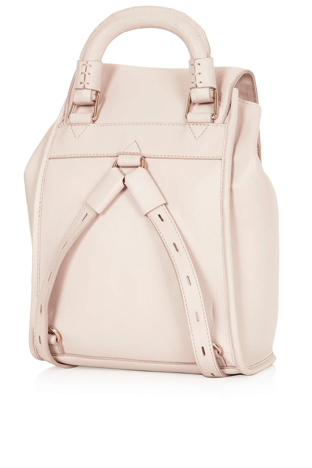 Lyst Premium Clean Leather Backpack in Pink