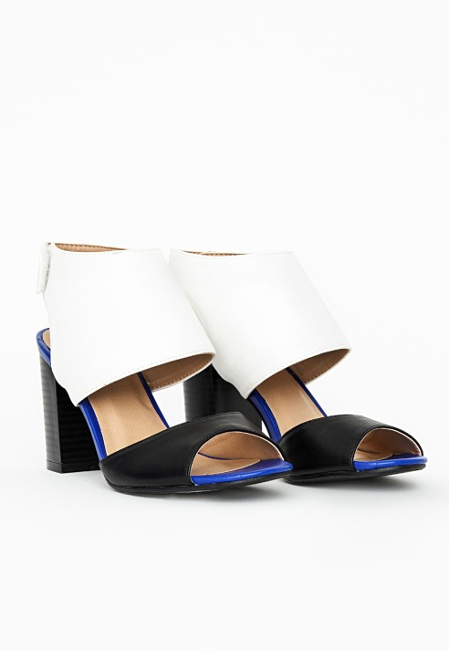 cobalt blue heeled sandals