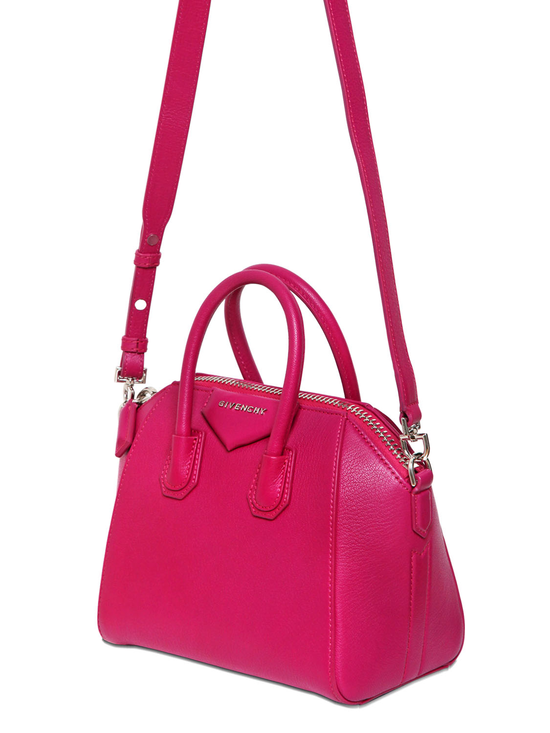 Lyst - Givenchy Mini Antigona Grained Leather Bag in Pink