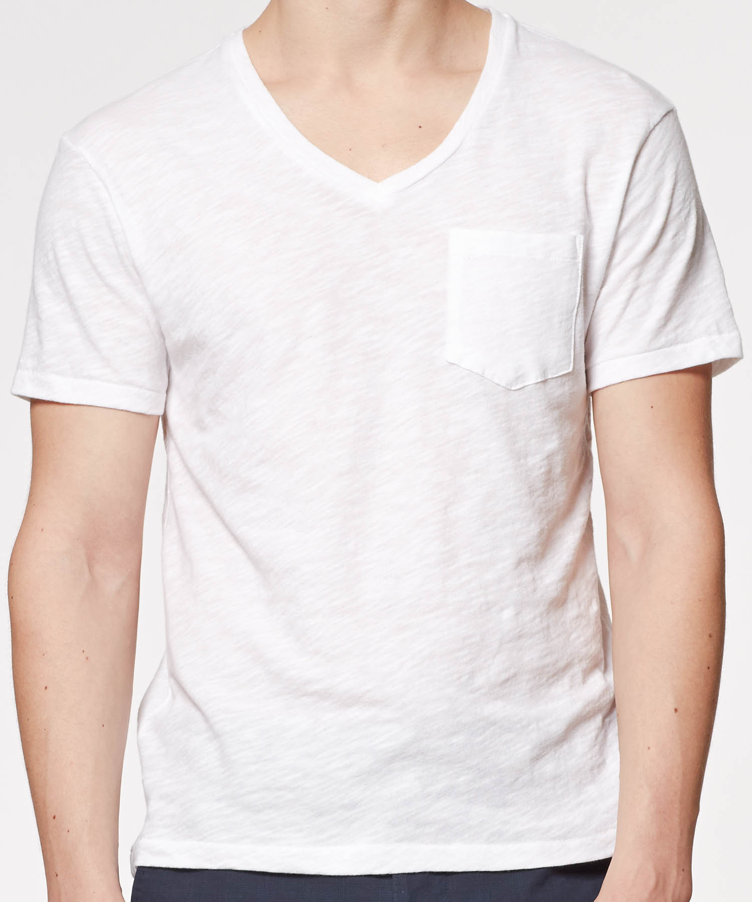 Todd Snyder Pocket V Neck T Shirt In White In White For Men Lyst 