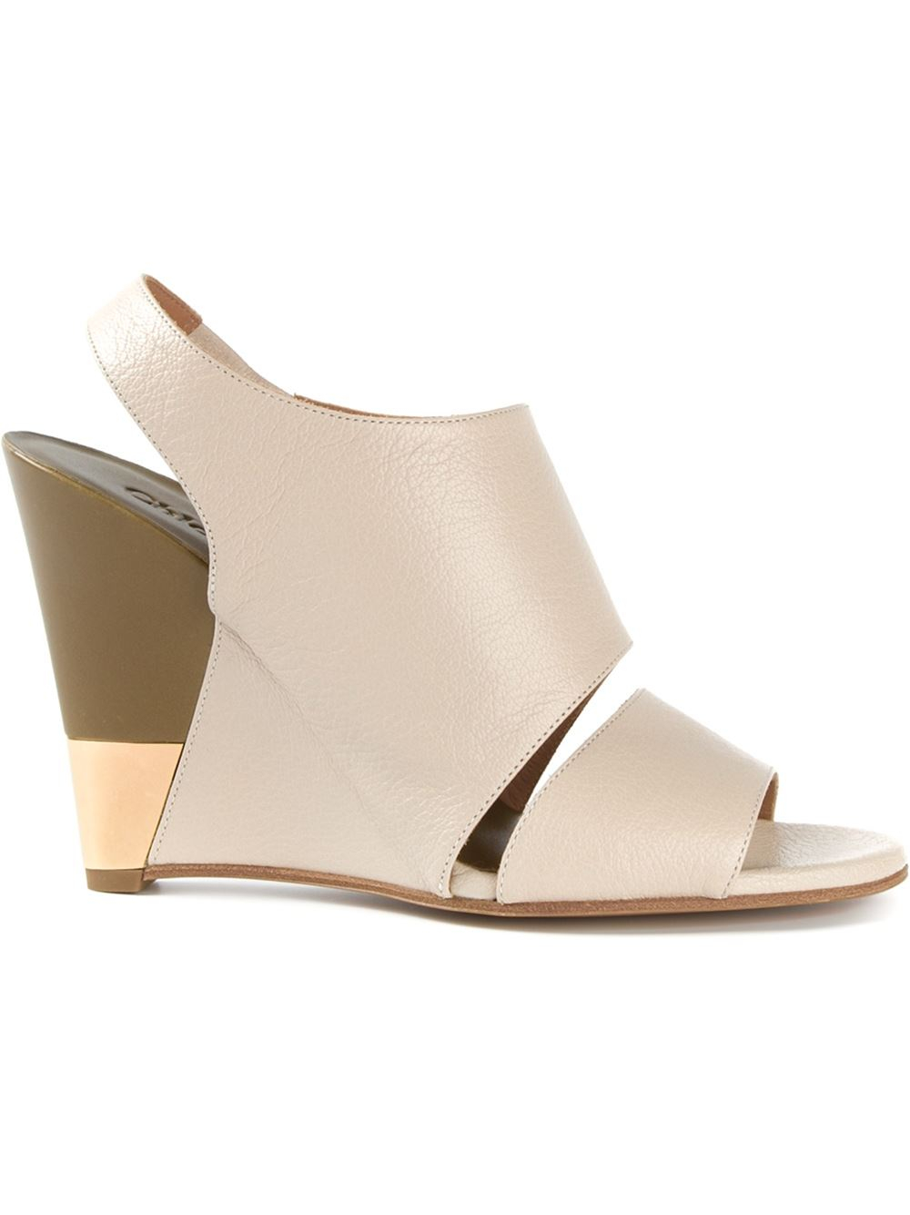 chloe sandals tan