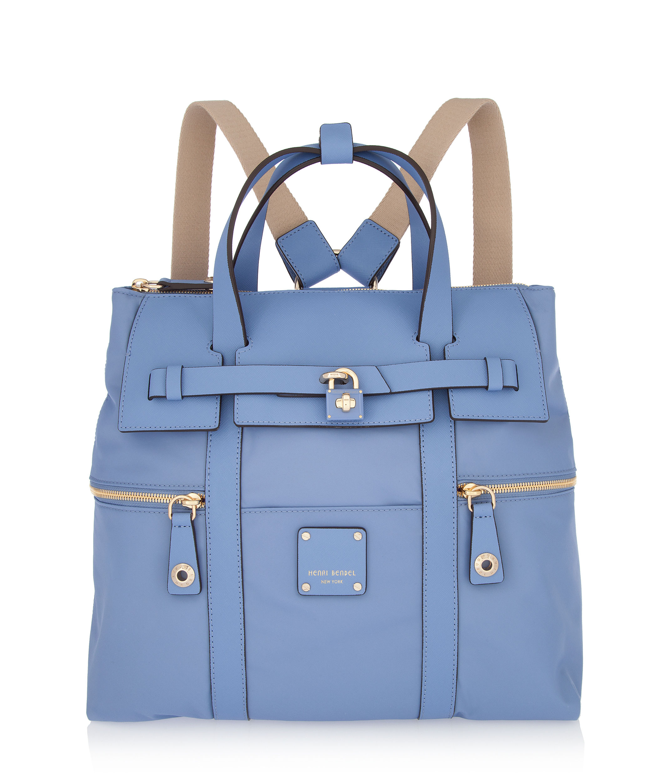 henri bendel blue backpack