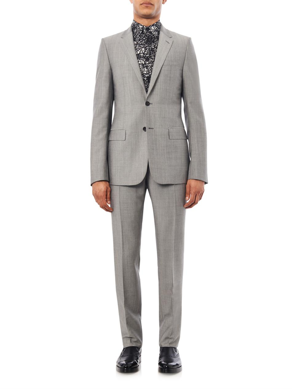 Balenciaga Wool and Mohairblend Suit in Gray for Men (Grey) | Lyst